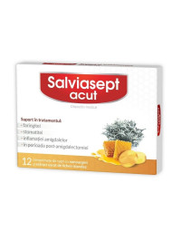 Salviasept Acut, 12 comprimate de supt