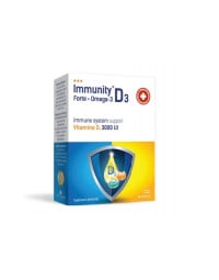 Immunity Forte D3+Omega 3, 2 blistere, 15 capsule