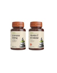 Alevia Echinacea 500 mg, 30 capsule + Vitamina C Macese 200 mg, 20 capsule