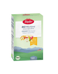 Topfer Multicereale Bio lapte + mere + pere 6 luni, 200 g