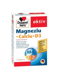 Doppelherz Aktiv Magneziu+Calciu+D3, 30 capsule