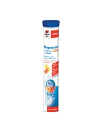 Doppelherz Aktiv Magneziu 400 + B1 + B6 + B12 + Acid folic, 15 tablete efervescente