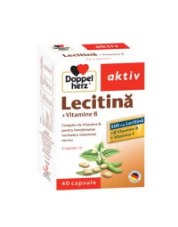 Doppelherz Aktiv Lecitină + Vitamine B, 40 capsule