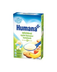 HUMANA Cereale cu mere, banane si pesmet x 250 g