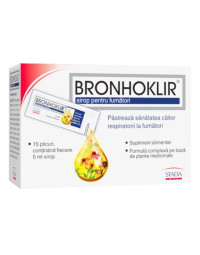 Bronhoklir  sirop pentru fumatori, 15 plicuri * 5 ml