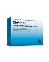 Zinkit 10 mg, 20 comprimate efervescente