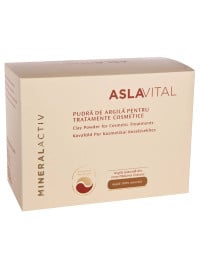 Aslavital Pudra argila tratamet, 10 pliculete