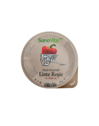 Sanovita Pasta Vegetala Tartinabila din linte rosie cu ardei si ceapa,100 g
