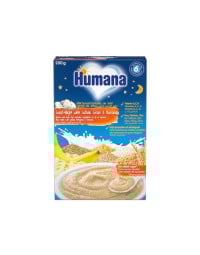 HUMANA Cereale Noapte Buna cu lapte, cereale integrale si banane, 200g