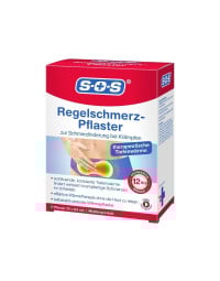 SOS Plasture cald impotriva durerilor menstruale 20cm x 9.5cm, 2 bucati