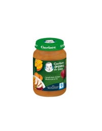 Gerber Bio Piure cartofi dulci, dovleac, sfecla rosie, pui, 190g