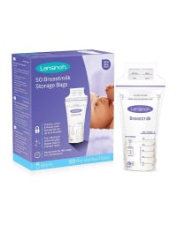 Lansinoh Pungi de stocare lapte matern, 50 pungi