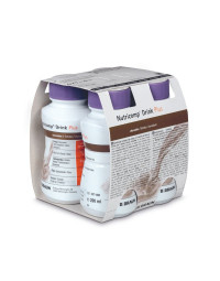 Nutricomp Drink Plus 4 Flacoane Easybottle, Ciocolata, 200 ml