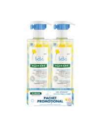 Klorane Bebe DUO PACK Gel Spumant delicat, 2 * 500ml (1 + 70% la al doilea) 