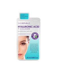 Skin Republic Masca coreeana de fata cu Acid Hialuronic si Colagen, 25 ml