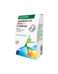 Magneziu 375 Direkt + B complex x 20 pl. orodisp.