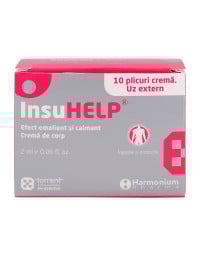 InsuHELP x 10 plicuri x 2 ml crema 1+1 gratuit