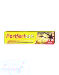 Gel cu efect de încălzire pentru spate și umeri Periferisan, 100 ml, Zdrovit