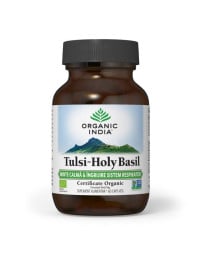 ORGANIC INDIA Tulsi (Busuioc Sfant) | Minte Calma & Ingrijire Sistem Respirator, 60 capsule