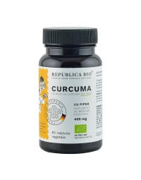 Curcuma ecologica cu piper x 60 caps., Republica BIO