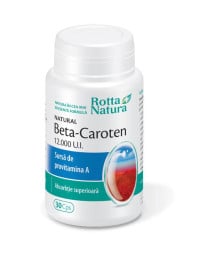 Beta Caroten 12000 UI, 30 capsule, Rotta Natura