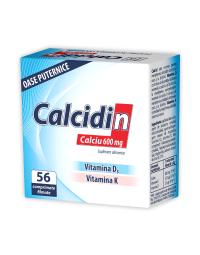 Calcidin, Calciu 600mg, 56 comprimate, Zdrovit
