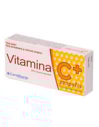 Vitamina C + propolis 200mg, 20 comprimate