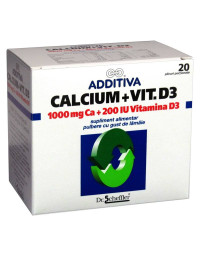 Additiva Ca 1000mg+Vit.D3 x 20 plic.