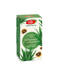 Detoxifiant cu ganoderma, 63 caps, Fares