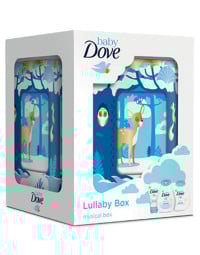 Cutie muzicala Baby Dove Rich Moisture: Sampon, 200 ml + Lotiune de corp, 200 ml + Crema scutec, 45g