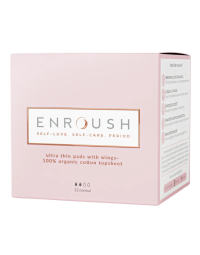 Absorbante din bumbac organic, Normal, 12 bucati, Enroush