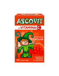 Ascovit 100mg, aroma capsuni 20 comprimate EPH