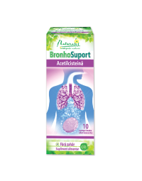 BronhoSuport Acetilcisteina 600mg, 10 comprimate efervescente, Naturalis