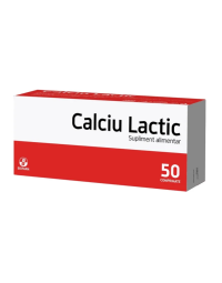 Calciu Lactic, 50 comprimate, Biofarm