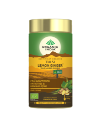 ORGANIC INDIA Ceai Tulsi (Busuioc Sfant) cu Lamaie si Ghimbir | Antistres Natural & Reinsufletire 100g