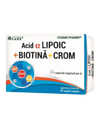 Cosmopharm Acid Alfa Lipoic cu Biotina si Crom, 30 capsule