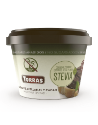 Crema tartinabila de ciocolata cu alune si Stevia, 200g, Torras