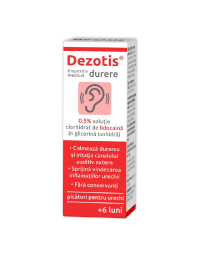 Dezotis Durere, solutie auriculara cu lidocaina 0.5%, 7g, Zdrovit