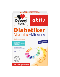 Vitamine si minerale Diabetiker Aktiv, 30 comprimate, Doppelherz