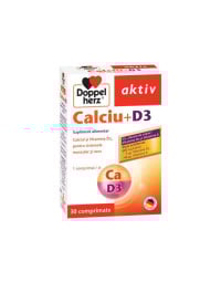 Calciu + D3, 30 comprimate, Doppelherz