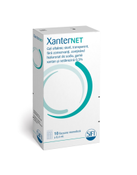 Gel oftalmic XanterNet, 0.4 ml, 10 flacoane monodoza, Sifi
