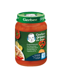 Gerber Bio Piure cartofi dulci, pui, legume, 190g