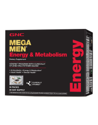 Mega Men® Energy&Metabolism Vitapak® Complex de Multivitamine pentru Barbati, 30 pliculete, GNC