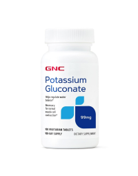 Gluconat de potasiu 99mg, 100 tablete, GNC