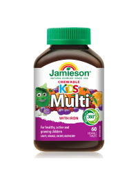 Jamieson Multi Kid cu fier, 60 tablete masticabile