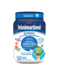 Jeleuri cu extract de echinacea Minimartieni Gummy, 60 bucati, Walmark