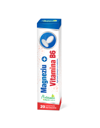 Magneziu + Vitamina B6, 20 comprimate efervescente, Naturalis