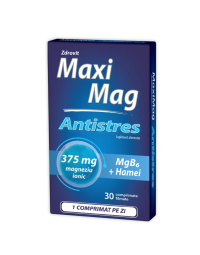 MaxiMag Antistres 375 mg, 30 comprimate, Zdrovit