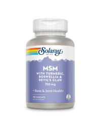 MSM 750mg Solaray, 90 capsule vegetale, Secom