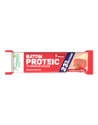 Baton proteic cu aroma de capsune, 30 g, Naturalis